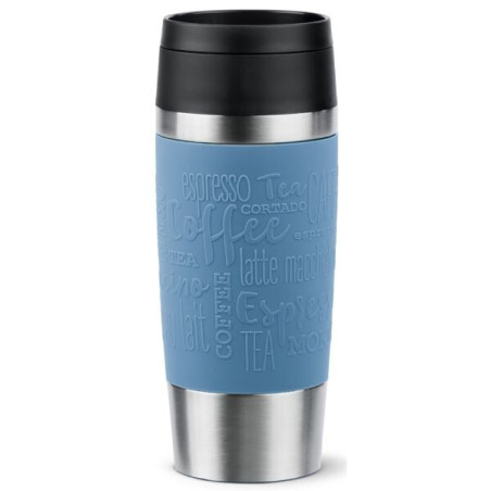Tazza termica emsa travel mug classic 0.36l inox/blu acqua [n2021100]