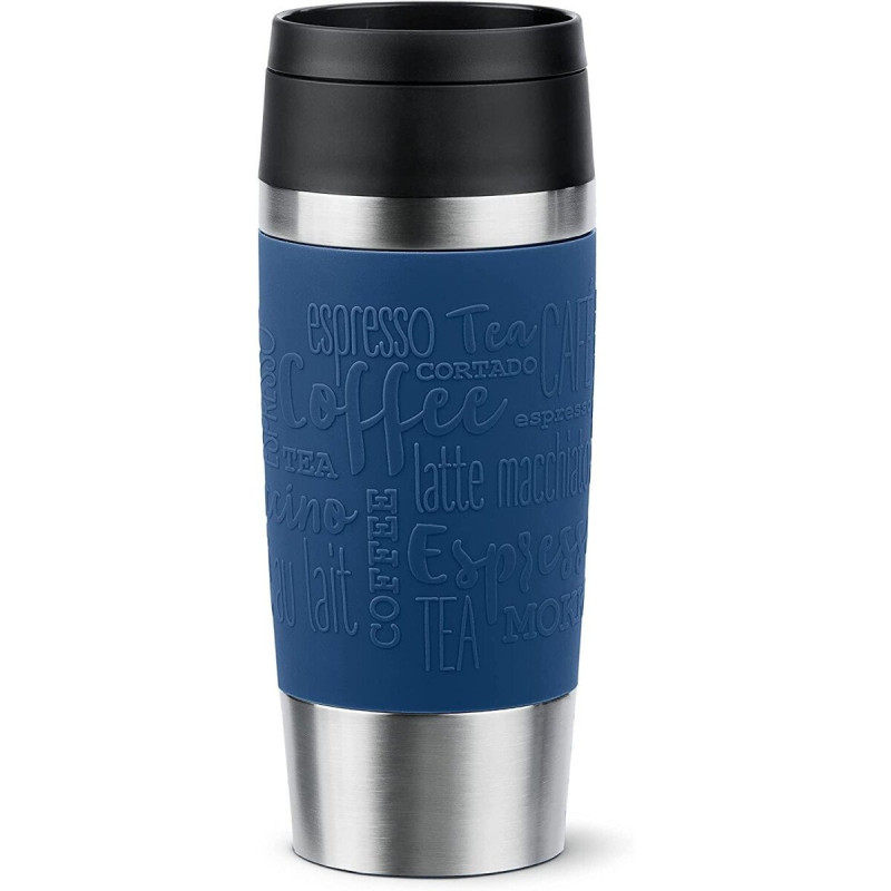 Tazza termica emsa travel mug classic 0.36l inox/blu scuro [n2020300]