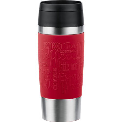Tazza termica emsa travel mug classic 0.36l inox/rosso scuro [n2020400]