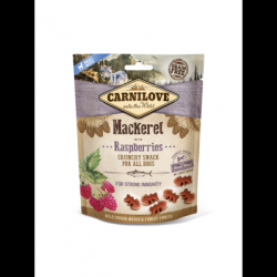 Cibo umido per cani carnilove fresh crunchy sgombro + lamponi dolcetto