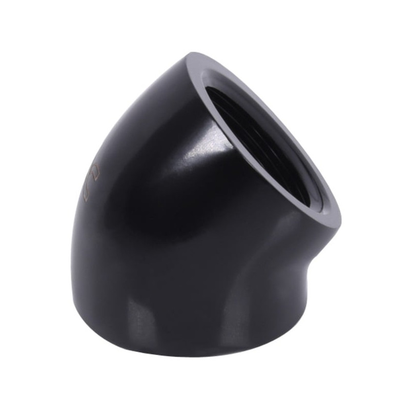 Connettore alphacool da 45 gradi g1/4" femmina nero [17592]
