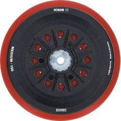 Platorello bosch expert multihole multiforo per disco abrasivo nero/rosso