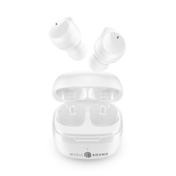 Auricolari cellularline flow tws con microfono bluetooth bianco