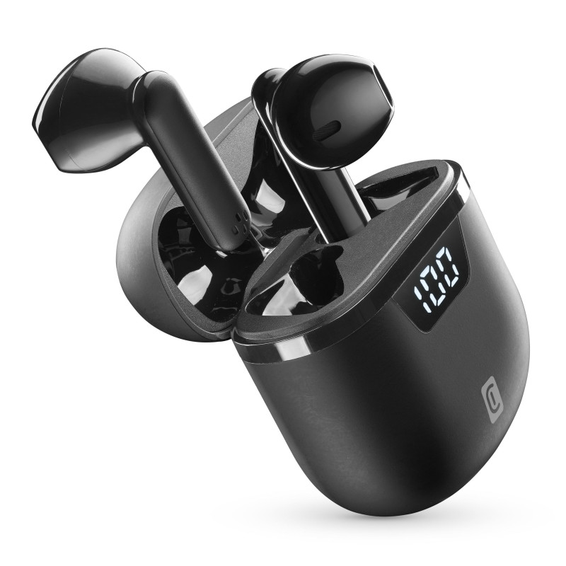 Auricolari cellularline tws con microfono bluetooth/wireless nero