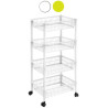 Carrello mobile tontarelli p.4 mito lime 40x29cm 91h bianco [8171268-81b]