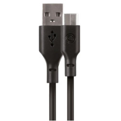 Cavo tiemmetakeit ricarica usb-a tipo-c 100cm nero [3763k]