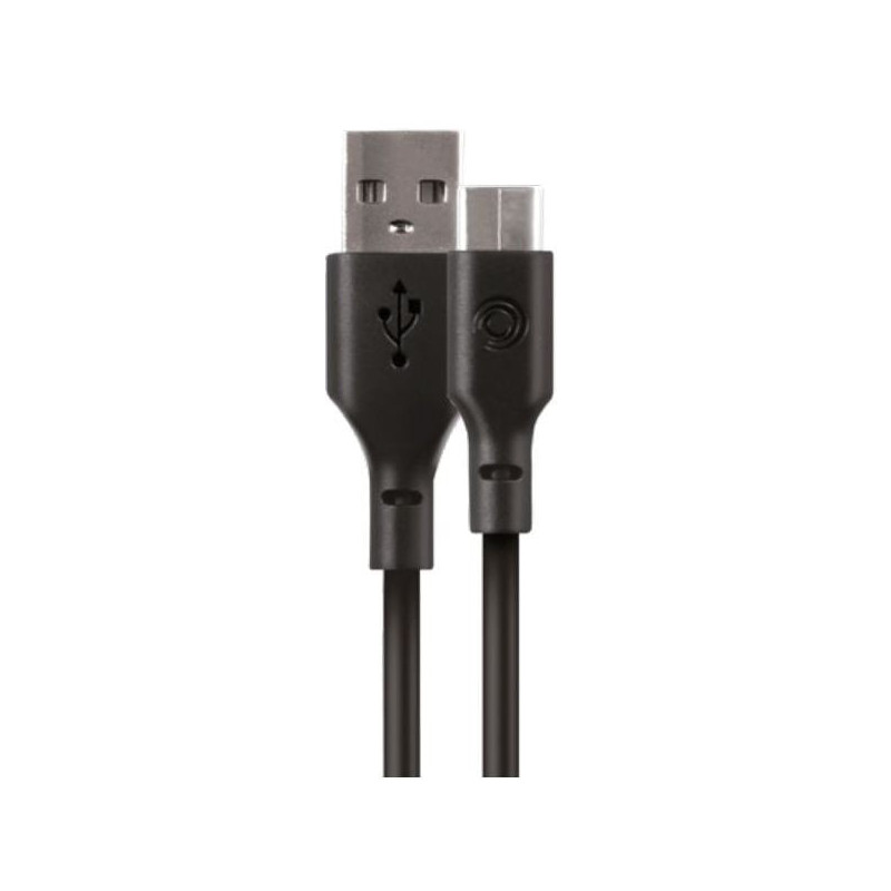 Cavo tiemmetakeit ricarica usb-a tipo-c 100cm nero [3763k]