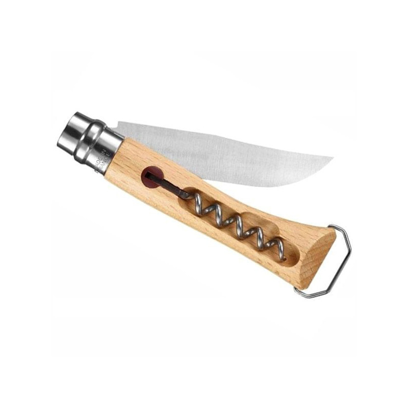 Coltello opinel virobloc inox n.10 cavatappi [002578]