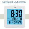 Sveglia digitale lowell jd9535 justaminute radiocontrollata bianco