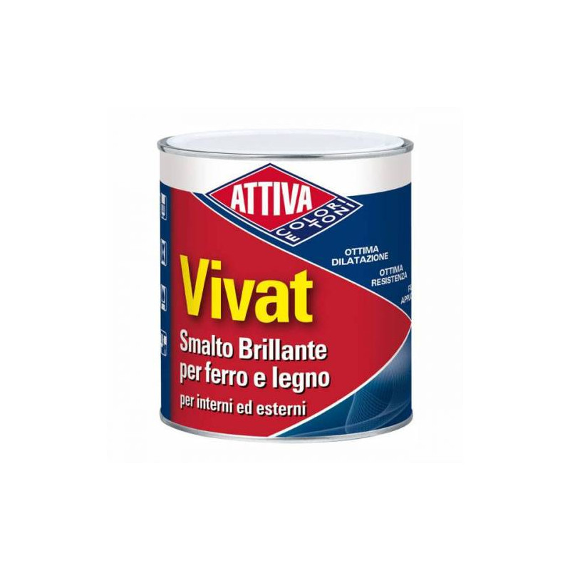 Smalto sintetico attiva vivat 11909 per ferro/legno giallo [711187090]