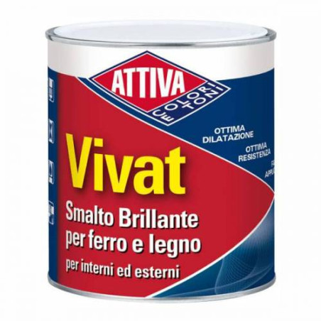 Smalto sintetico attiva vivat 11909 per ferro/legno giallo [711187090]