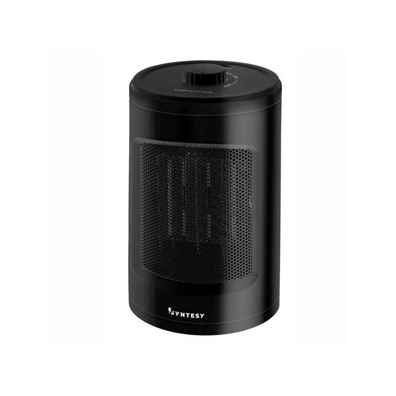 Termoventilatore syntesy 11078 satellite ceramico 1200w nero [hp-12ay]