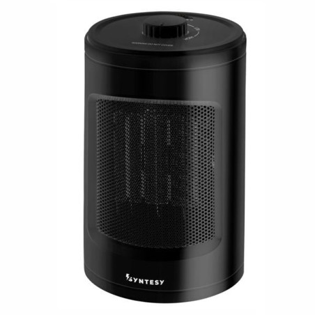Termoventilatore syntesy 11078 satellite ceramico 1200w nero [hp-12ay]