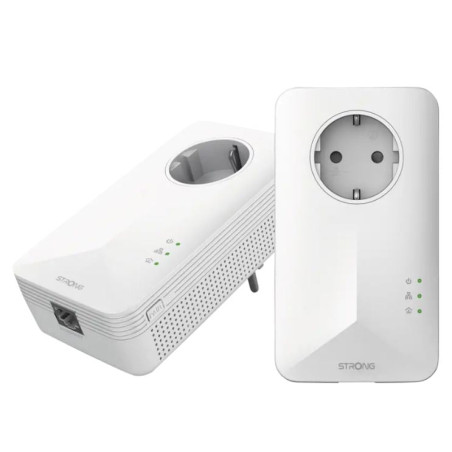 Strong powerline 1000 kit gigabit ethernet 1000mbit/s bianco 2pz
