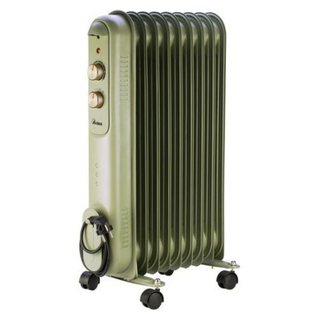 Radiatore ad olio ardes ar09vinr curvy 9 retro' verde