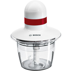 Tritatutto elettrico bosch mmrp1000 0.8l 400w rosso/trasparente/bianco