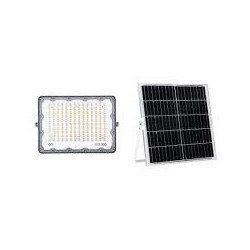 Proiettore led gbc solare ricaricabile 2000lm 100w