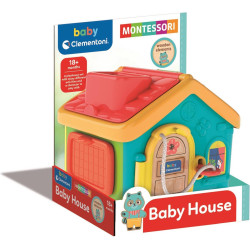 Giocattolo clementoni montessori baby la casa degli armadietti multicolore