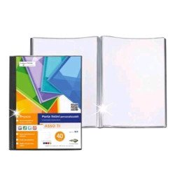 Portalistini a buste sei rota 300x220mm 30buste nero [57223010]