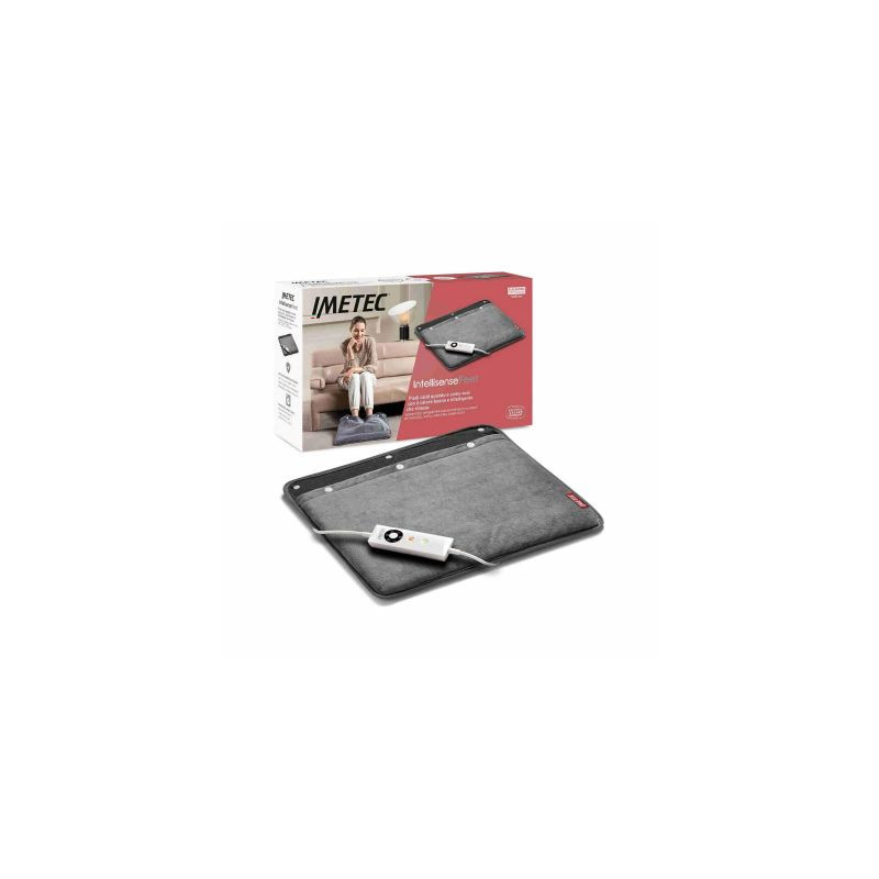 Termoforo imetec scaldapiedi 48x50cm grigio