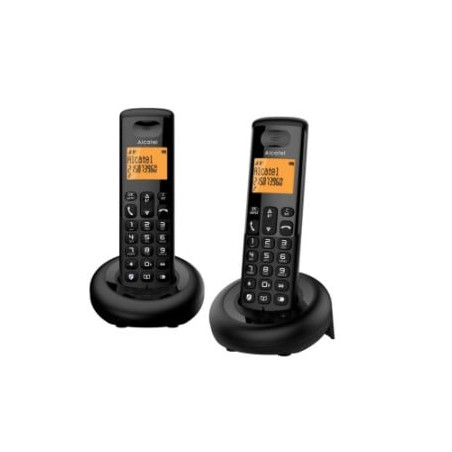 Telefono cordless alcatel e160 duo nero [atl1426724]