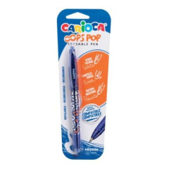 Penne cancellabili carioca oops pop penna cancellabile blu [41044/02]