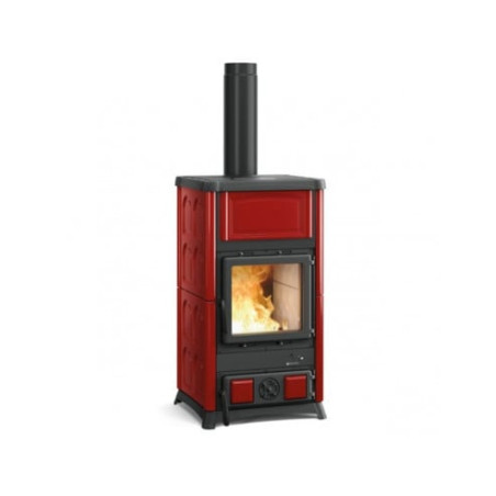 Stufa a legna la nordica concita 2.0 11.8kw classe a+ bordeaux