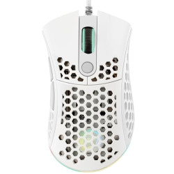 Mouse noua myst mesh gaming usb 10000dpi 7 tasti rgb bianco [ms0421st-m80w18m]
