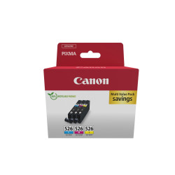 Cartuccia canon 4541b018 9ml ciano/magenta/giallo [cli-526 multi]