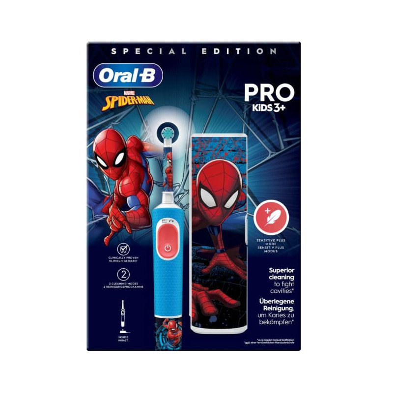 Spazzolino elettrico oral-b vitality pro kids spiderman rotante-oscillante