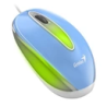 Mouse genius dx-mini a led rgb/ottico/usb 1000dpi 3pulsanti blu