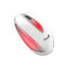 Mouse genius dx-mini a led rgb/ottico/usb 1000dpi 3pulsanti bianco