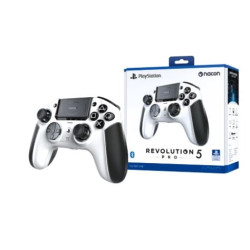 Controller nacon revolution 5 pro per pc/ps 4/ps 5 nero/bianco