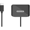 Lettore di carte sitecom usb c contactless id 480mbps grigio
