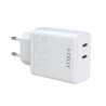 Caricabatterie da rete celly da muro 2x usb-c 35w bianco [tc2usbc35wuk]