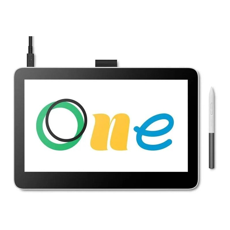 Tavoletta grafica wacom one 13 touch 13.3'' fhd bianco dth134w0b]