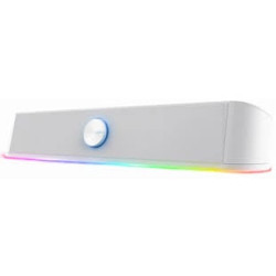 Soundbar trust gxt619w da gioco stereo con illuminazione rgb bianco