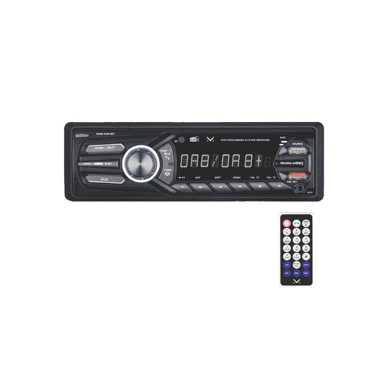 Autoradio majestic dab 445 bt fm/dab+/180w nero 10pz