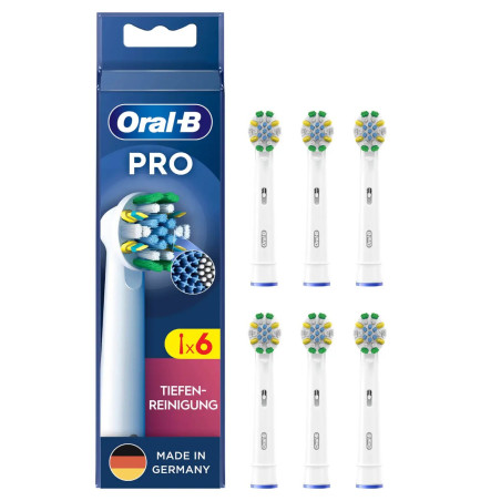 Spazzolino elettrico oral-b pro bianco 6pz