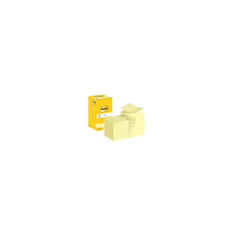 Foglieti adesivi post-it 3m r330 cy z 7.6x7.6cm 100fogli giallo