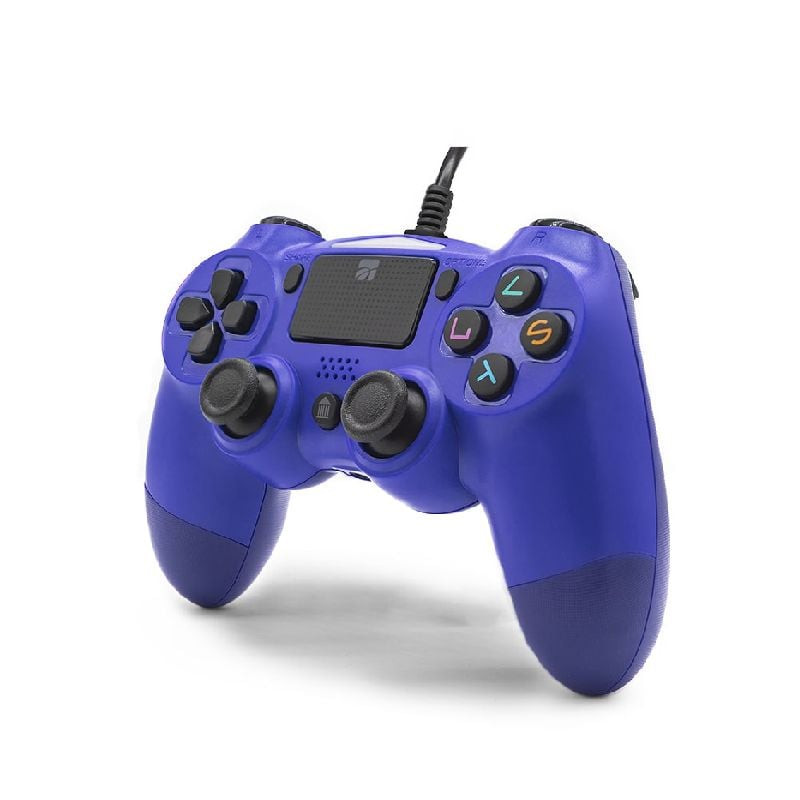 Controller xtreme 90417b wired analogico/digitale per ps4 blu [90417b]