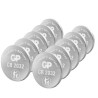 Pile gp battery cr2032 bottone 3.0v 10pz 0602032c10
