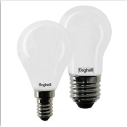 Lampadina led beghelli tuttovetro sfera e27 4000k 6w classe a++ 1pz
