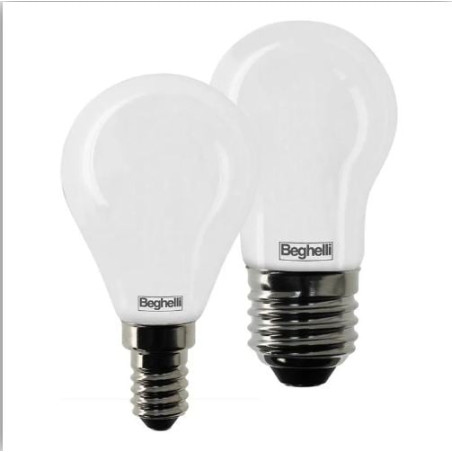 Lampadina led beghelli tuttovetro sfera e27 4000k 6w classe a++ 1pz