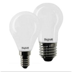 Lampadina led beghelli tuttovetro sfera e27 6500k 6w classe a++ 1pz