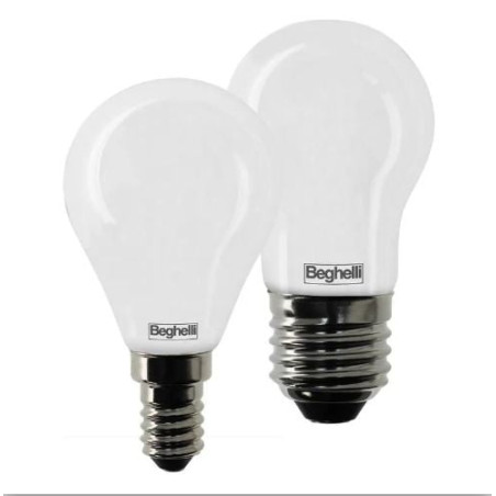 Lampadina led beghelli tuttovetro sfera e27 6500k 6w classe a++ 1pz