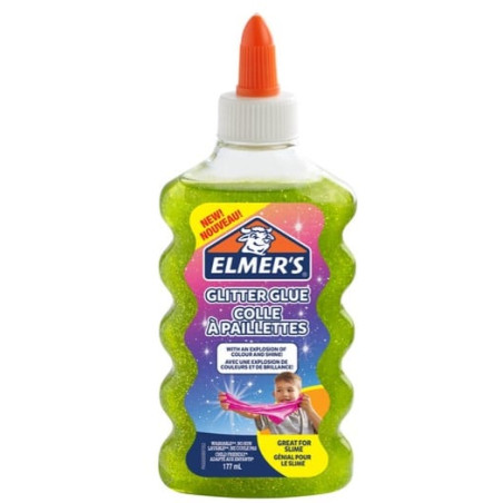 Colla glitterata elmer's 177ml verde
