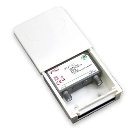 Amplificatore segnale gbs elettronica log2-5g 4-20db/12v/tv