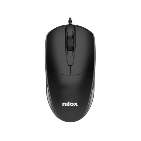 Mouse nilox mousb1011 con fili usb 1200dpi nero [mousb1011]