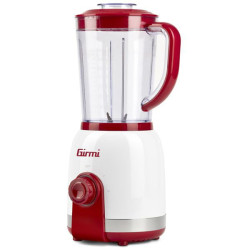 Frullatore girmi fr27 350w 240v 2velocita'+impulso 6lame 1l bianco/rosso